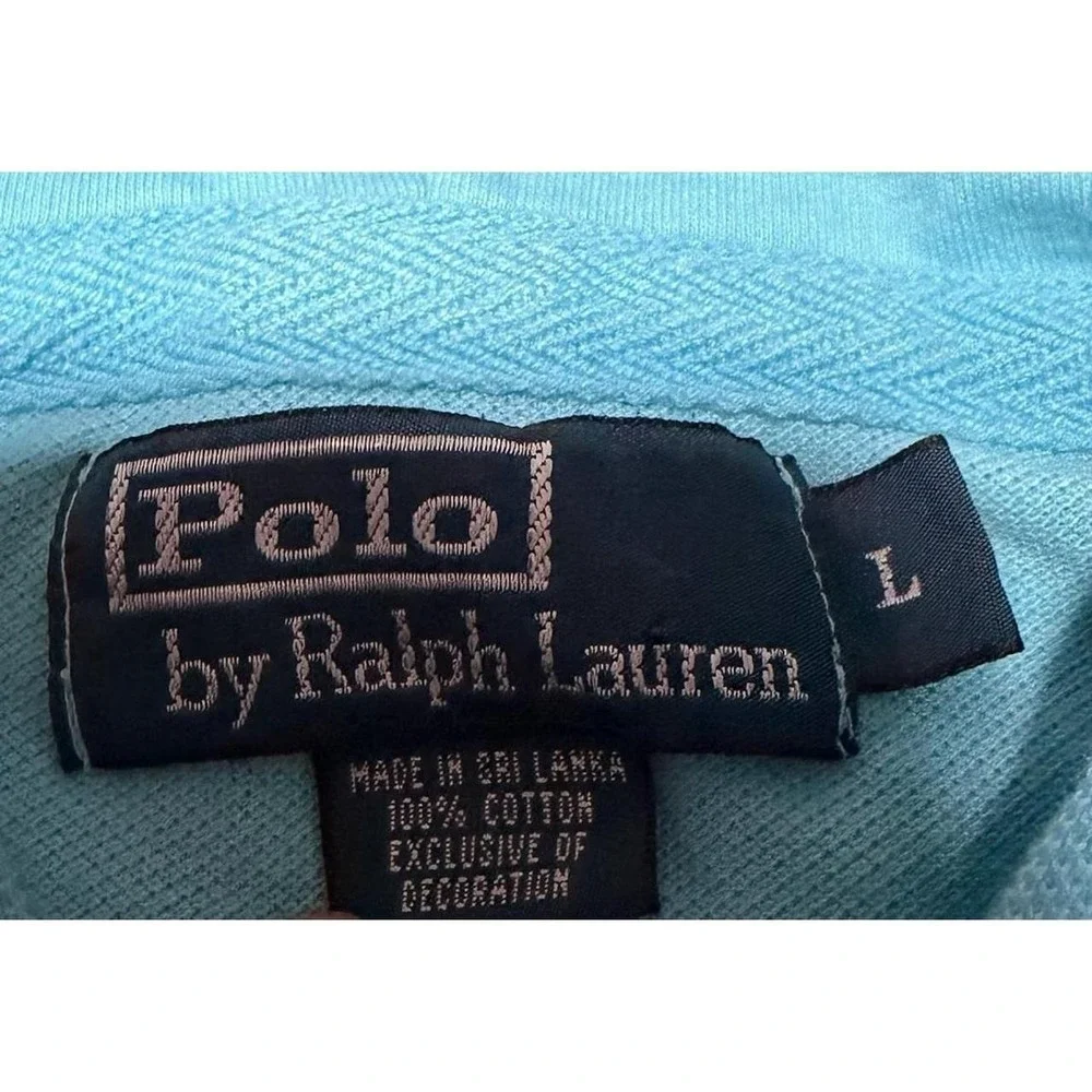 Polo Ralph Lauren Blue Full Zip Hoodie Pony Logo Cotton Sweatshirt Men's L